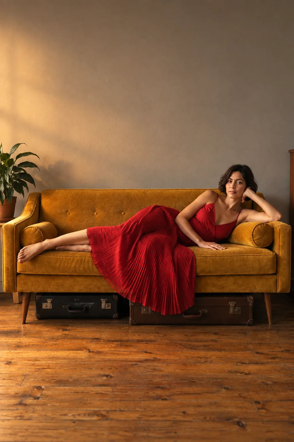 Amber cinema grade result using the same source photograph